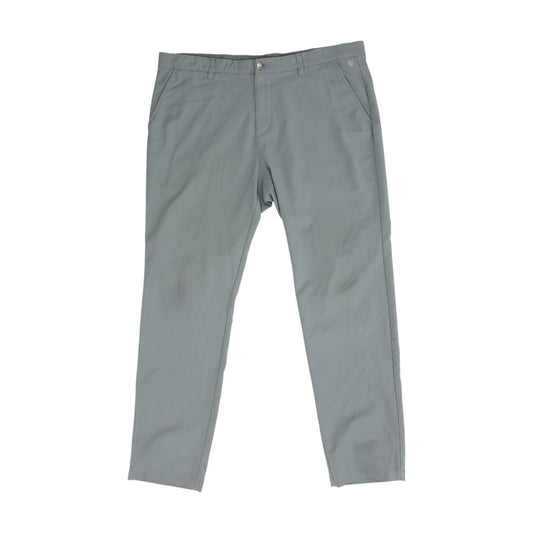 Gray Solid Chino Pants