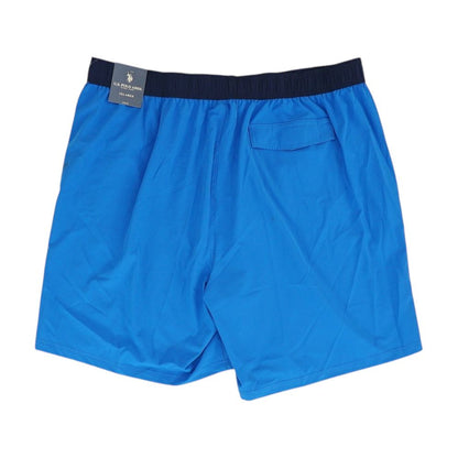 Blue Solid Board Shorts