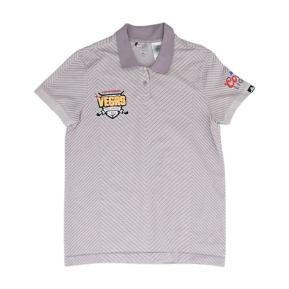 Purple Chevron Polo Top