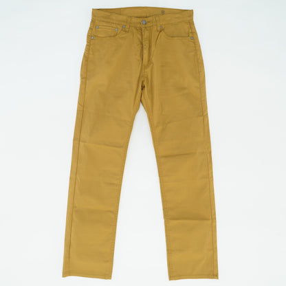 505 Brown Solid Regular Jeans