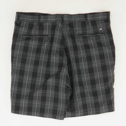 Charcoal Plaid Chino Shorts