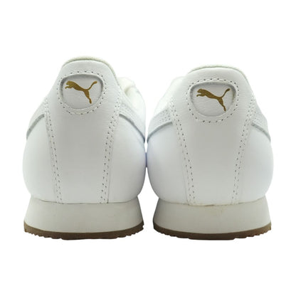 Roma White Low Top Athletic Shoes