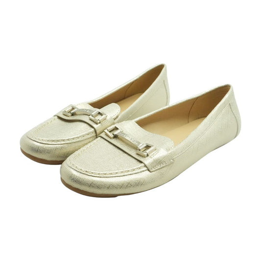 Gold Loafer Flats