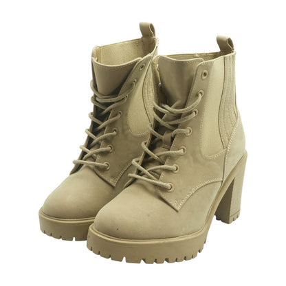 Beige Ankle Boots