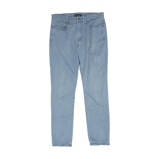 Blue Solid Five Pocket Pants