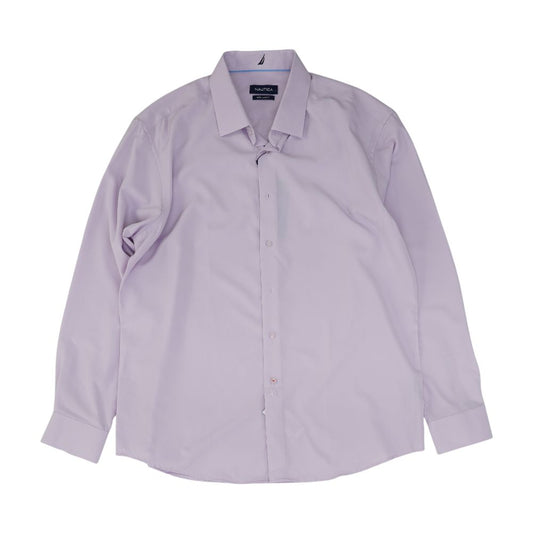 Lavender Solid Long Sleeve Button Down