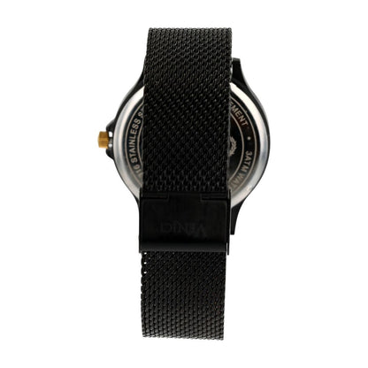 Black Stainless Steel Watch W/ Black Dial & Black Band