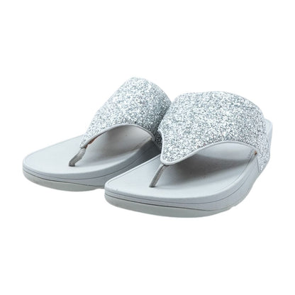 Silver Flip Flop Sandals