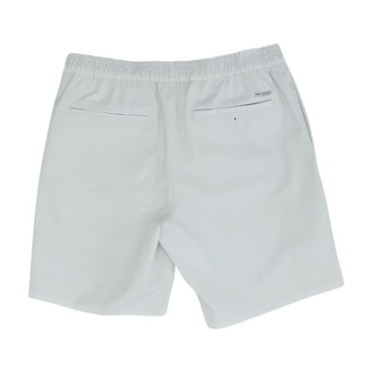 White Solid Swim Shorts