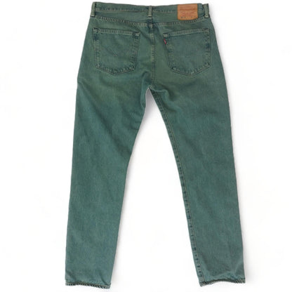 501 Green Solid Tapered Jeans