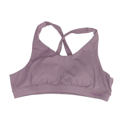 Purple Solid Sports Bra