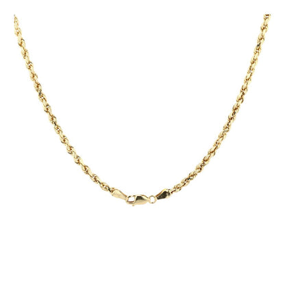 14K Gold Rope Chain Necklace