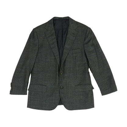 Kiton Green Cashmere Wool Silk Blend Textured Sport Coat