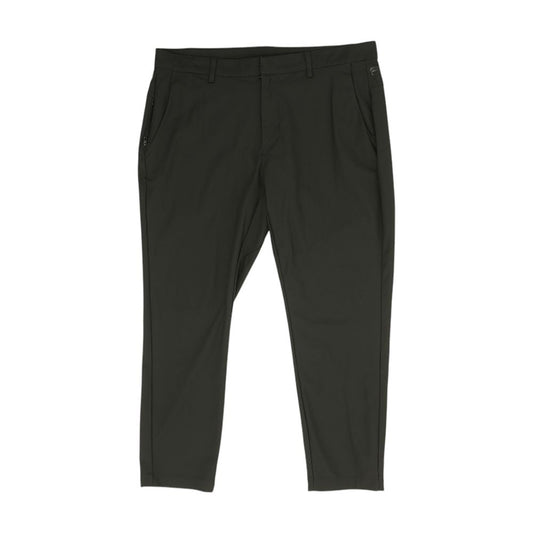 Black Solid Five Pocket Pants