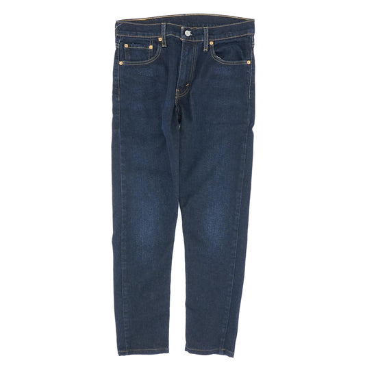 512 Navy Solid Tapered Jeans