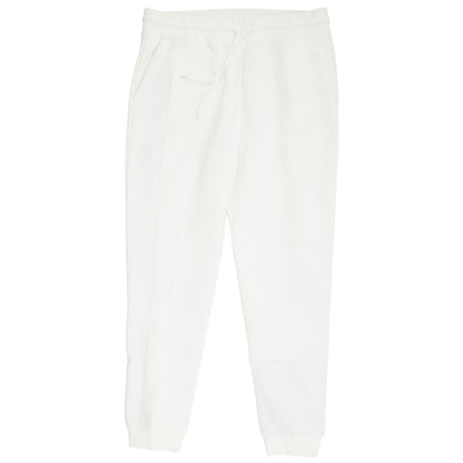 White Solid Joggers Pants