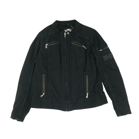 Vintage 2010 Black Solid Denim Jacket
