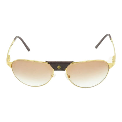Vintage Gold Santos-Dumont Aviator Sunglasses