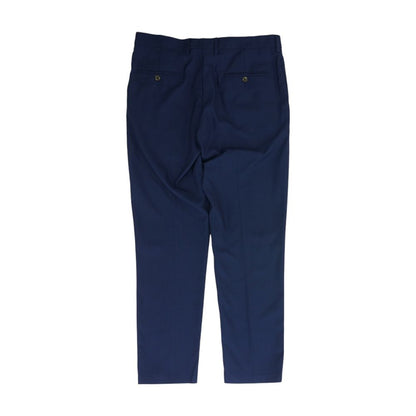 Navy Solid Dress Pants