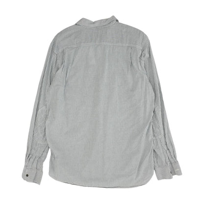 Blue Striped Long Sleeve Button Down