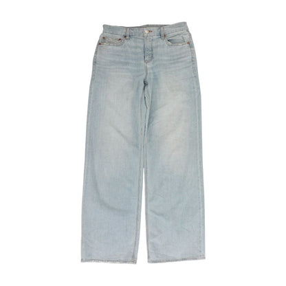 Blue Long High Rise Jeans