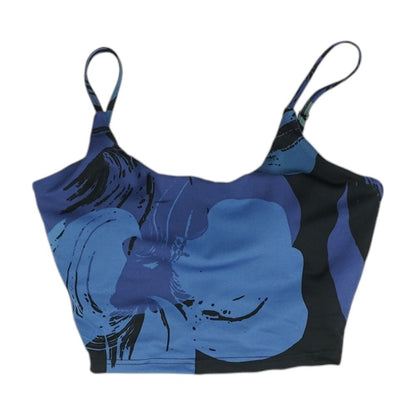 Blue Misc Sports Bra
