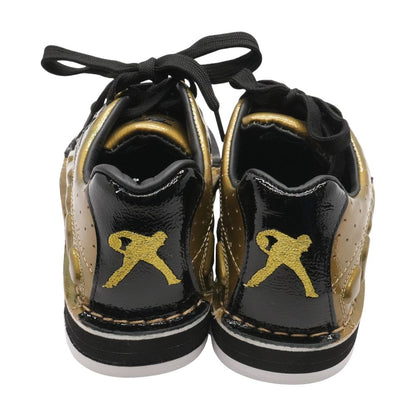 Tour S Gold Leather Low Top Athletic Shoes