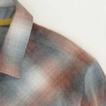 Gray Plaid Flannel Button Down