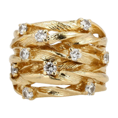 1.00 ct 14K Gold D'Oro Diamond Band
