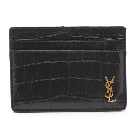 Saint Laurent Ysl Monogram Tiny Zip Card Case Wallet