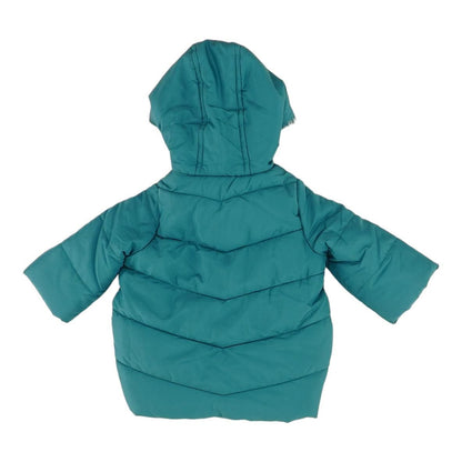 Teal Solid Puffer Jacket