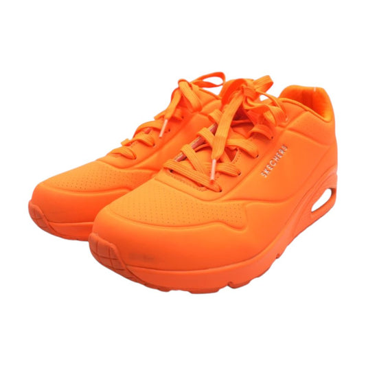 Night Shade Neon Orange Low Top Athletic Shoes