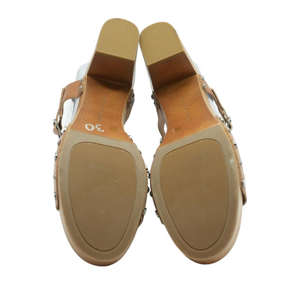 Brown Wedged Sandals