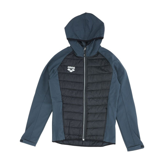 Black Color Block Puffer Jacket