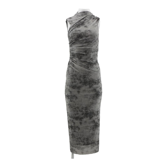 Gray Tie Dye Maxi Dress