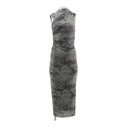 Gray Tie Dye Maxi Dress