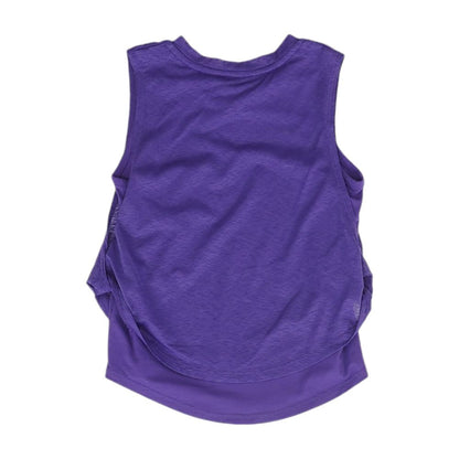 Purple Solid Tank T-Shirt