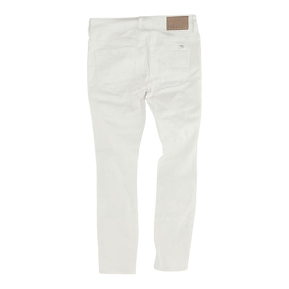 White Solid Skinny Jeans