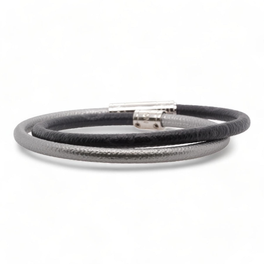 Shop Louis Vuitton Keep It Double Leather Bracelet by