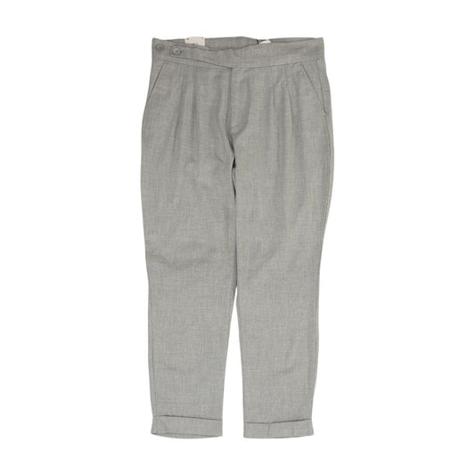 Gray Solid Chino Pants