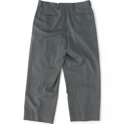 Gray Solid Dress Pants