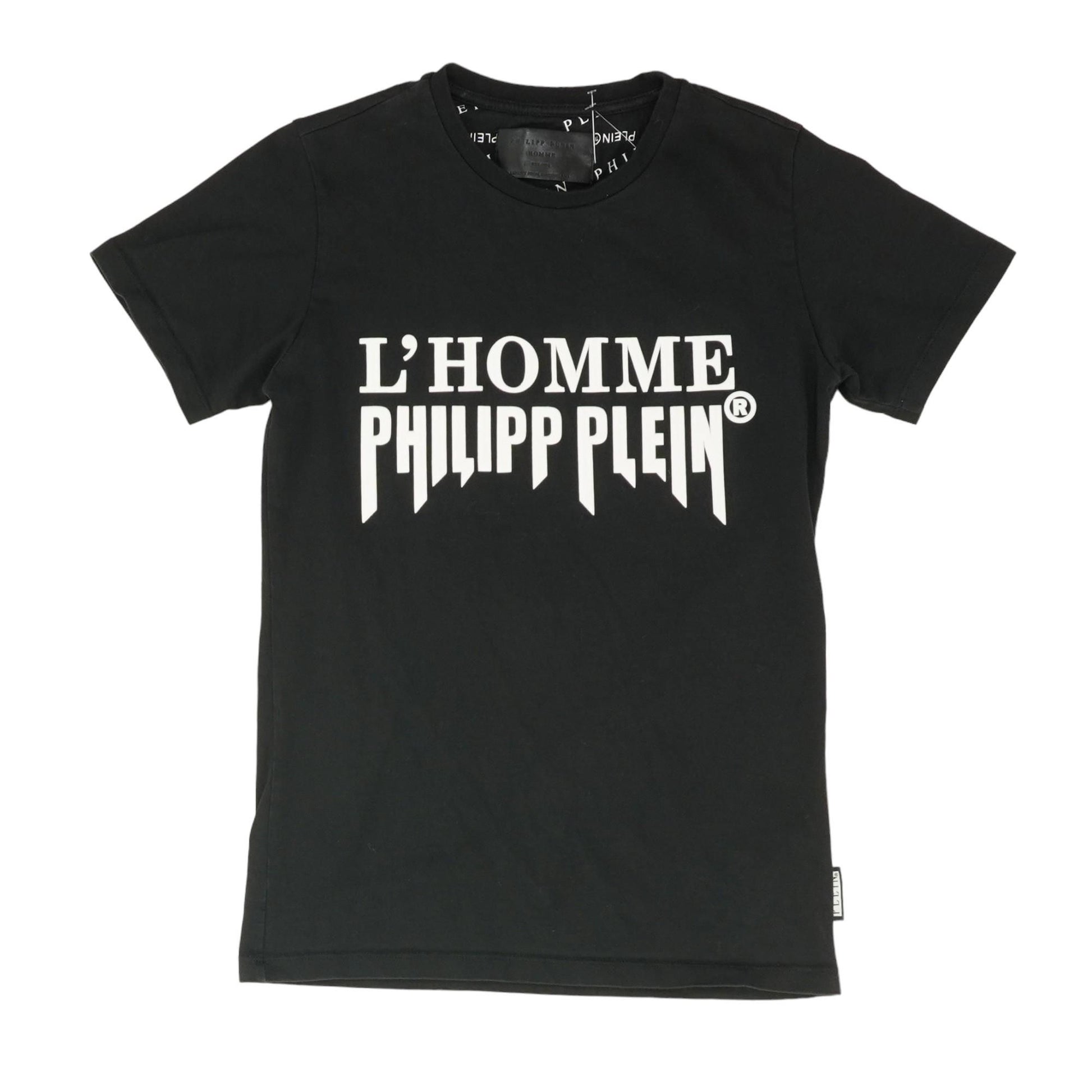 Black L'Homme Embroidered Detail Crewneck T-Shirt – Unclaimed Baggage