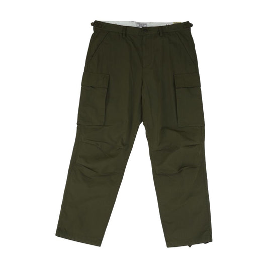 Olive Solid Cargo Pants