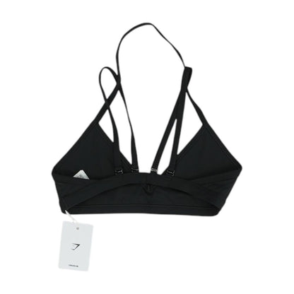 Black Solid Sports Bra