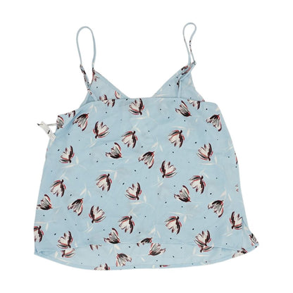 Blue Floral Tank Knit Top