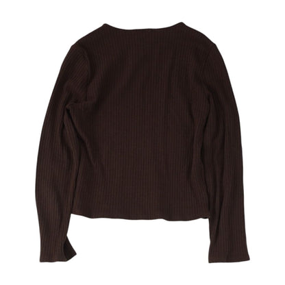 Brown Knit Top