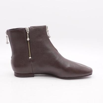 Zipper Bootie Brown Ankle Boots