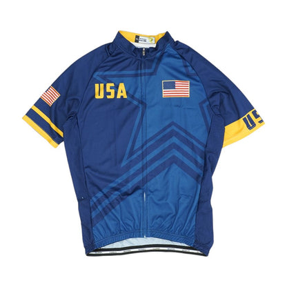 Blue Graphic Short Sleeve Jersey