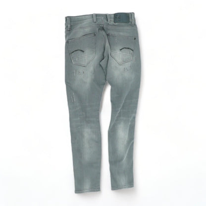Gray Solid Skinny Jeans