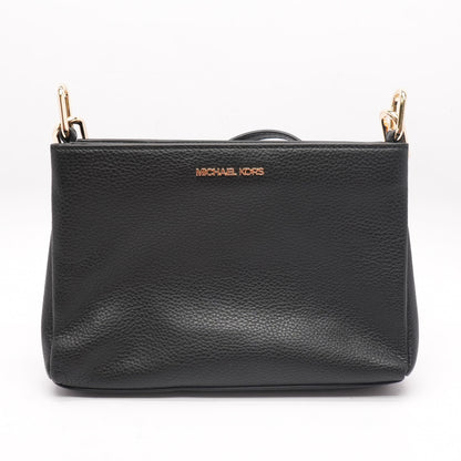 Black Leather Trisha Crossbody Bag